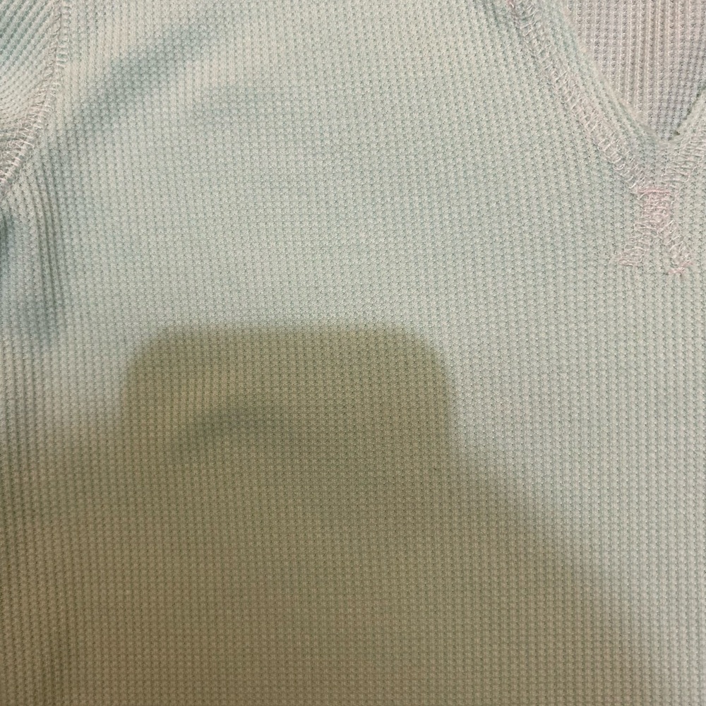 Light Blue V-Neck Ribbed Top - Picture 4 of 4